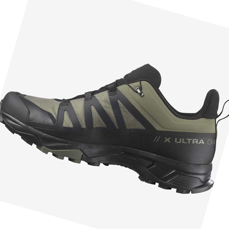 Salomon X ULTRA 4 GORE-TEX Erkek Yürüyüş Ayakkabısı Zeytin Yeşili Siyah | TR 3592EBC